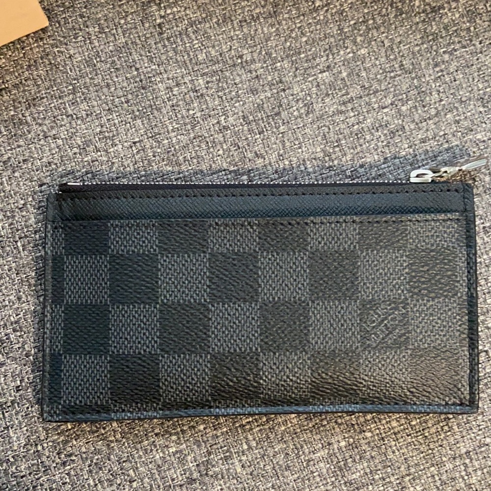 - Coin card holder in Damier graphite - Picture 3 of 6